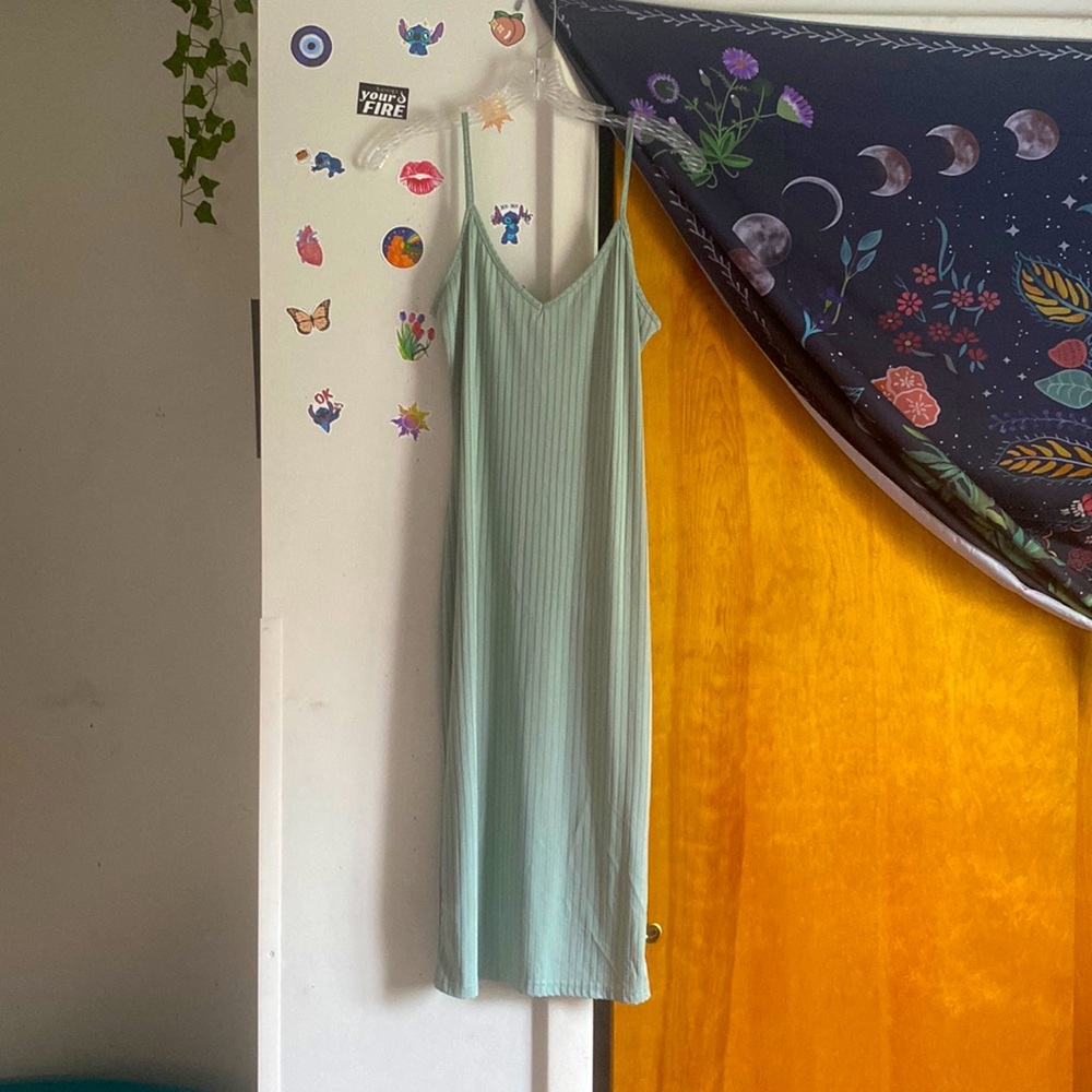 mint green bodycon dress, only wore once, good condition, bought one year ago